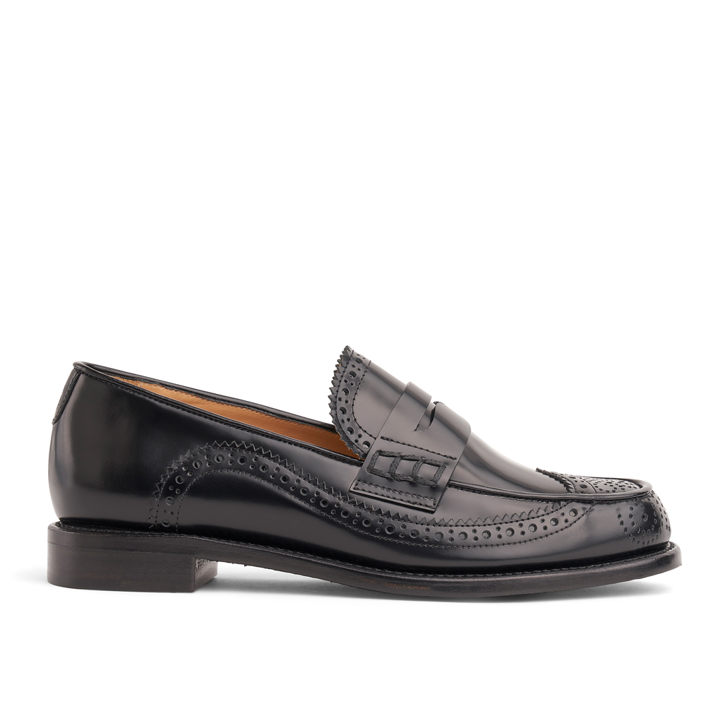 Ms. Charlotte Black Women's Brogue Loafer