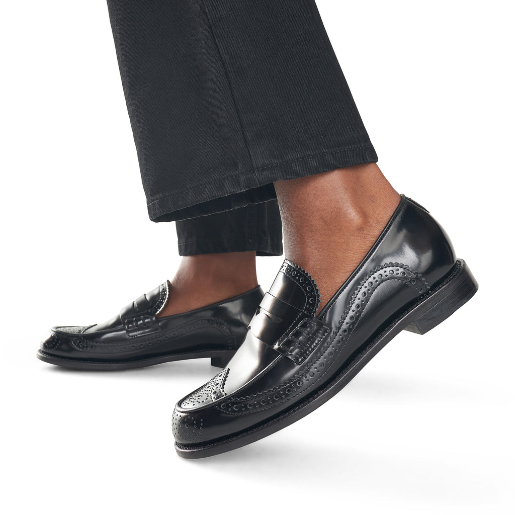 Ms. Charlotte Black Women's Brogue Loafer