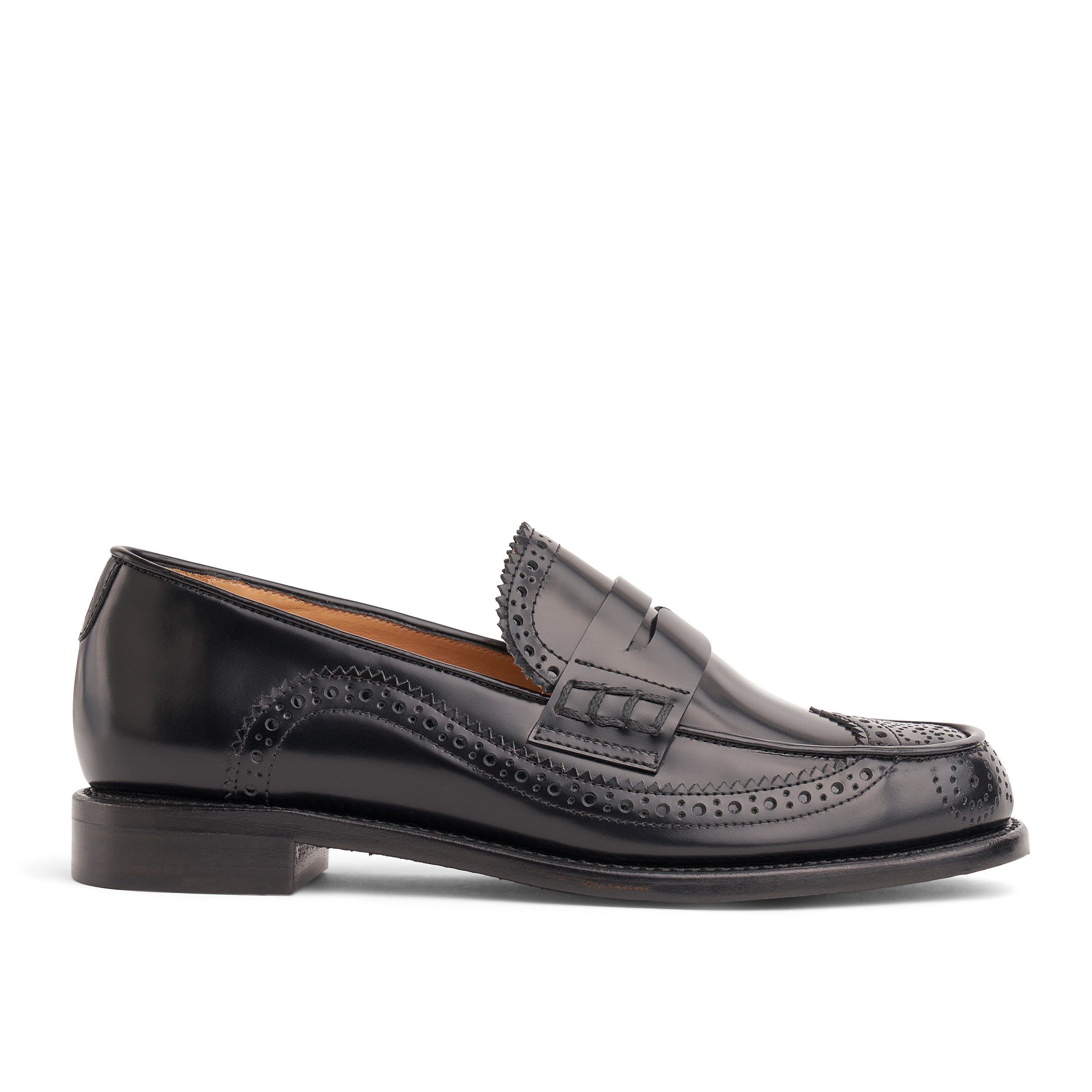 Ms. Charlotte Black Women's Brogue Loafer